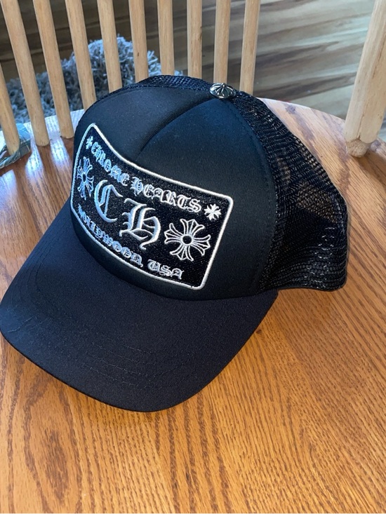 Chrome Hearts Other - Chrome Hearts Black and White Mesh Logo Trucker Hat